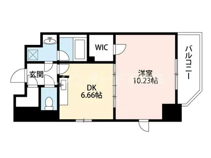 アーデン西天満(1DK/5階)の間取り写真