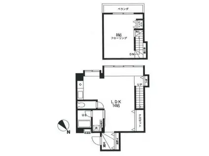 シオン上祖師谷(1LDK/2階)の間取り写真