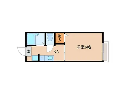 グリーンハイツA(1K/2階)の間取り写真