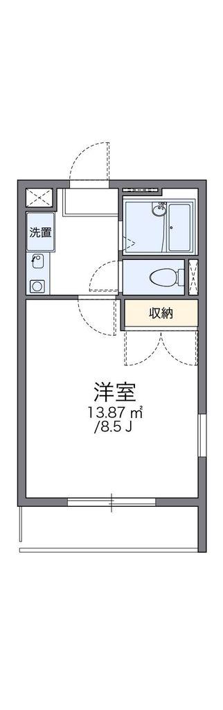 レオパレスAK(1K/3階)の間取り写真