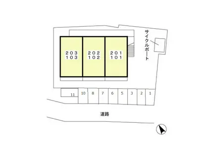 湘南M&M(2LDK/2階)の間取り写真