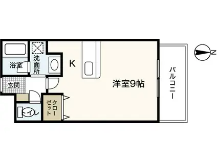 J・GRACE堺町(ワンルーム/5階)の間取り写真