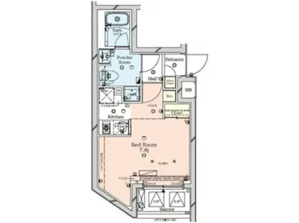 ラフィスタ墨田5丁目(ワンルーム/4階)の間取り写真