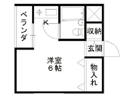 コンフォートハイツ岩崎(ワンルーム/5階)の間取り写真