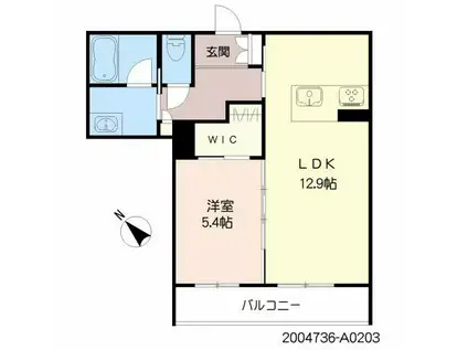 シャーメゾンクレイン(1LDK/2階)の間取り写真