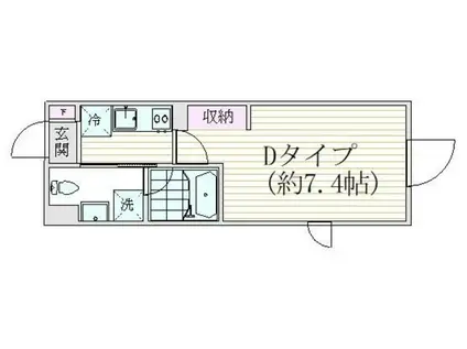 グランピア笹塚(1K/3階)の間取り写真