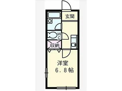 第9アーベルハイツ(1K/2階)の間取り写真