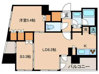 PARK AXIS 本郷の杜(1SLDK/12階)の間取り写真