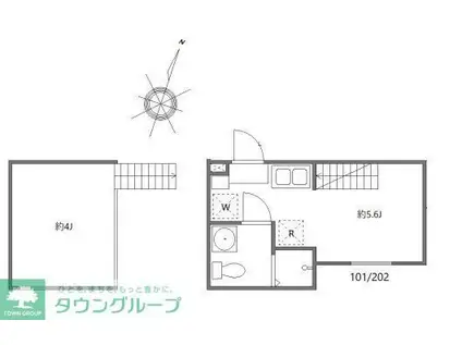 エイチワイコネクト東大泉(ワンルーム/1階)の間取り写真
