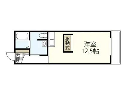 フォーシーズンズAP(ワンルーム/3階)の間取り写真