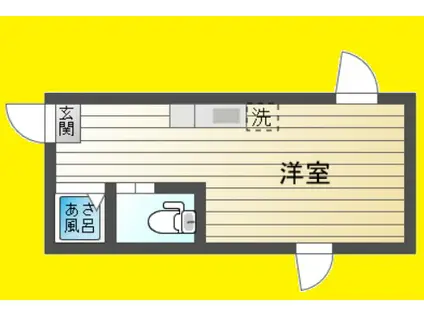 アーバンプレイス中野レジデンス(ワンルーム/1階)の間取り写真