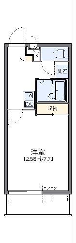 レオパレストシミ(1K/2階)の間取り写真