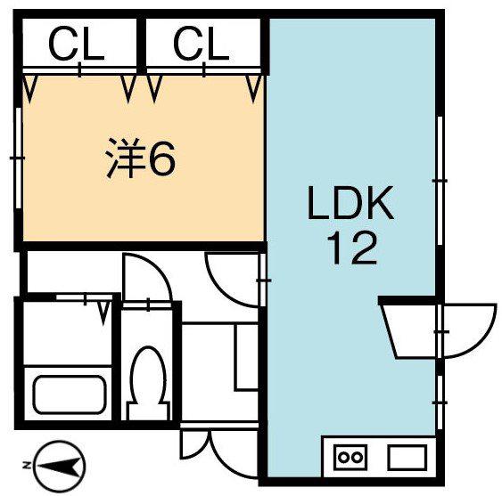 ル・ショコラ(1LDK/3階)の間取り写真