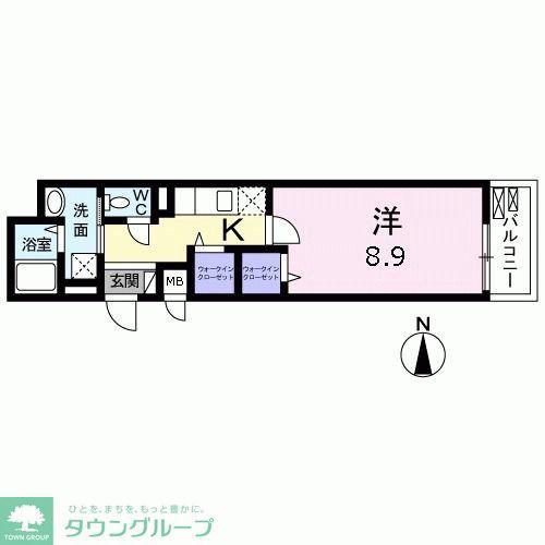 トレチーメ(1K/3階)の間取り写真