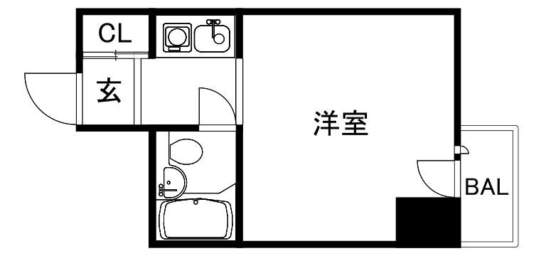 ネオアージュ神戸元町(1K/5階)の間取り写真