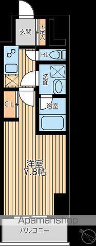 CITY LUX YOKOHAMA(1K/2階)の間取り写真