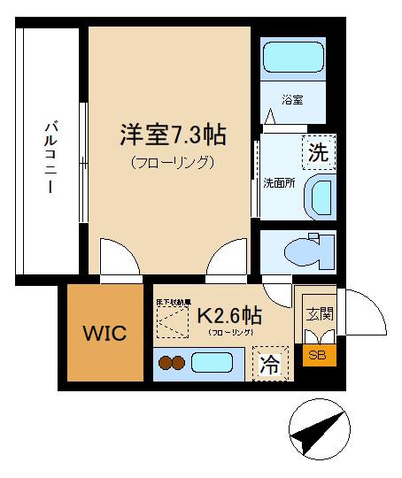 BELLEZZA(1K/1階)の間取り写真
