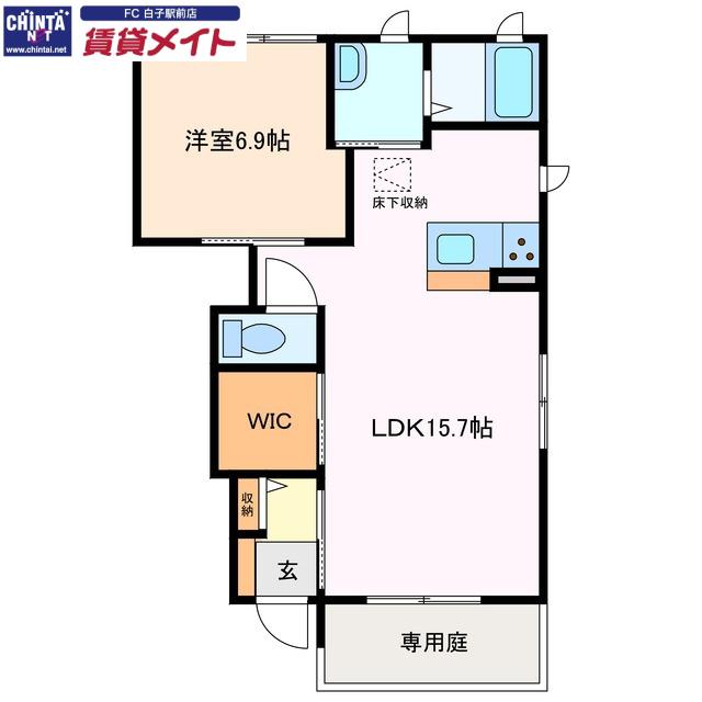 ファーレ(1LDK/1階)の間取り写真