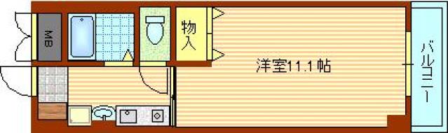 大手町 森野ビル(1K/3階)の間取り写真