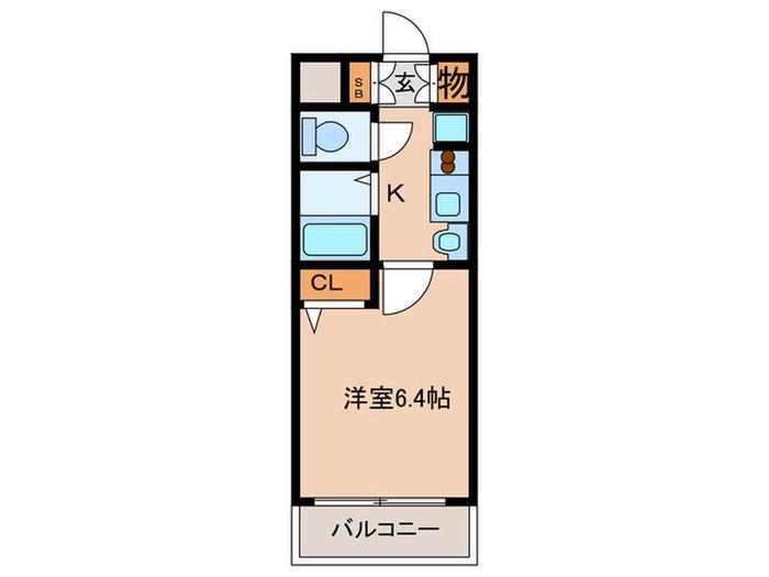 エステムコート梅田天神橋リバ-フロント1005(1K/10階)の間取り写真
