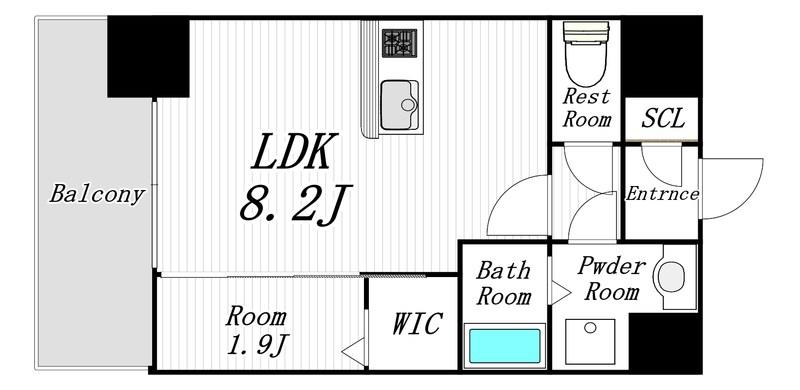 YAKUIN 037 RESIDENCE(1LDK/5階)の間取り写真