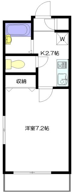 メゾン宮園(1K/3階)の間取り写真