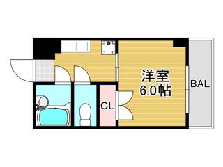 エステート野田(1K/3階)の間取り写真