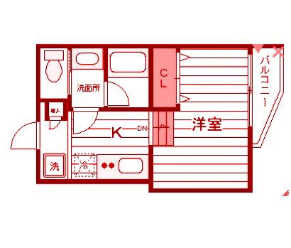 BRESTYLE NISHIYA(1K/2階)の間取り写真
