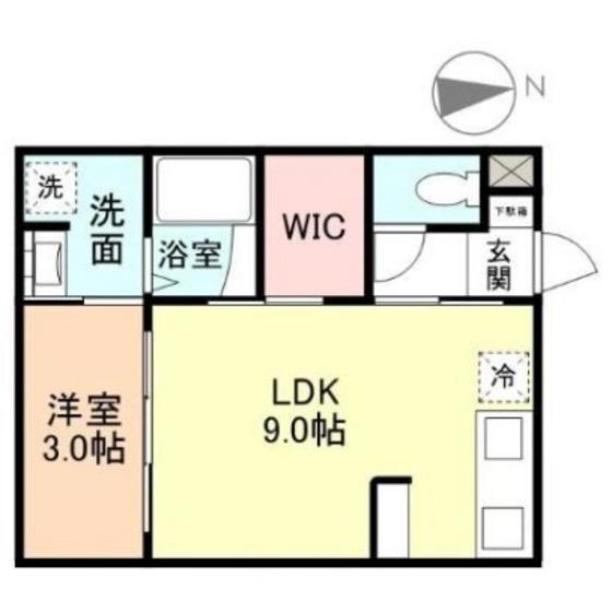 INTEGRAL大泉I(1LDK/2階)の間取り写真