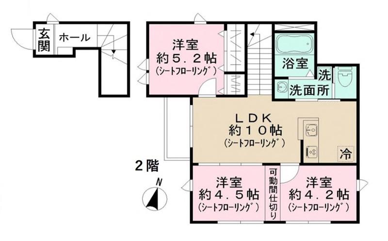 快適空間 奏(3LDK/2階)の間取り写真