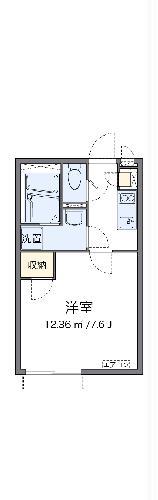 クレイノエスポワール町田(1K/2階)の間取り写真