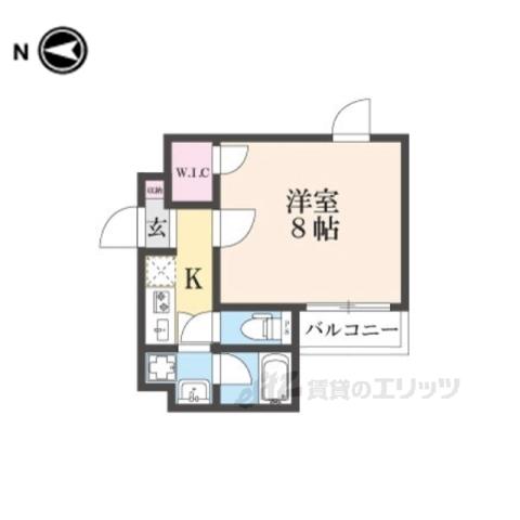 KLUGHEIT(1K/3階)の間取り写真