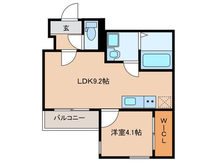 CRECIA SEASIDE VILLA(1LDK/3階)の間取り写真