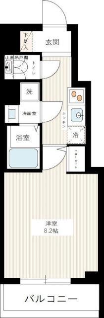 HY′S三ノ輪(1K/3階)の間取り写真