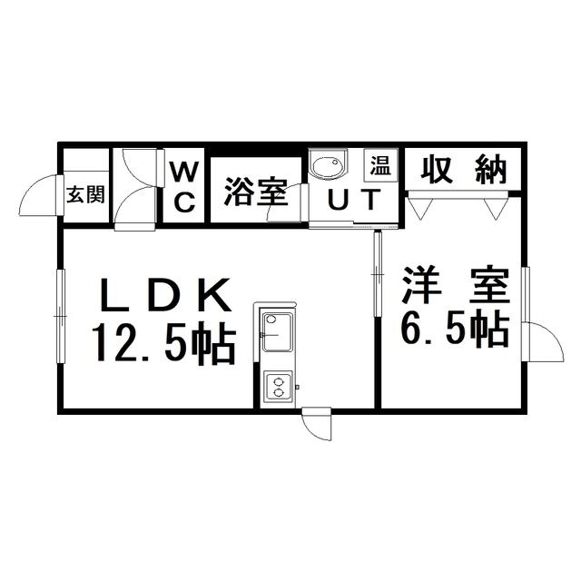 ブセナテラスⅡ(1LDK/2階)の間取り写真