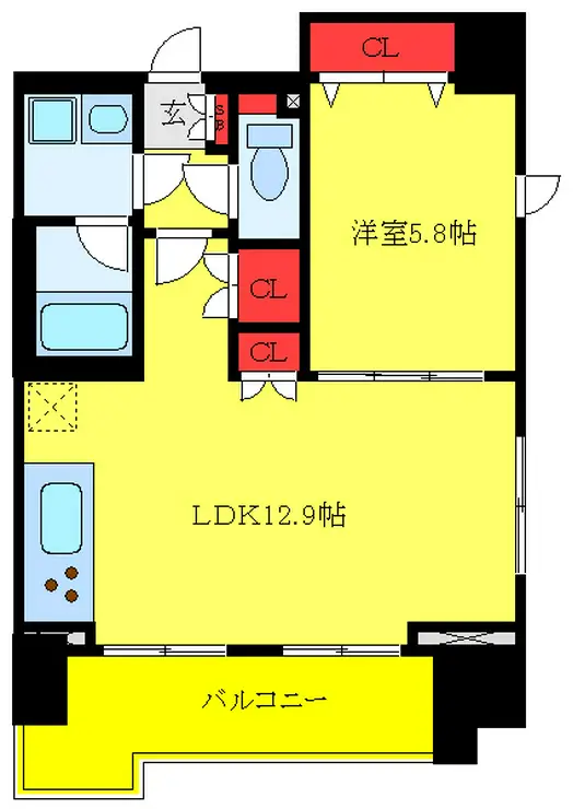 KDXレジデンス大山 8階階 間取り