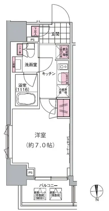 プレジリア東日本橋 11階階 間取り