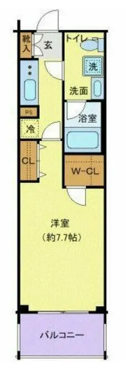 デュアレス千代田三崎町 2階階 間取り