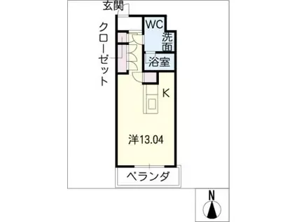 SKBUILDING-8(ワンルーム/3階)の間取り写真