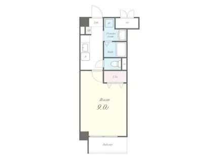 ＪＲ長崎本線 鍋島駅 徒歩29分 4階建 築17年(1K/1階)の間取り写真