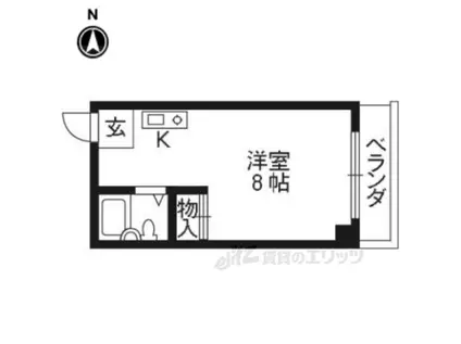 21STメイフラワー(1K/3階)の間取り写真