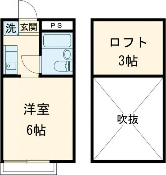シャンブルドットつつじヶ丘 2階階 間取り