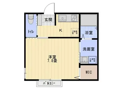 NEXUS(1K/1階)の間取り写真