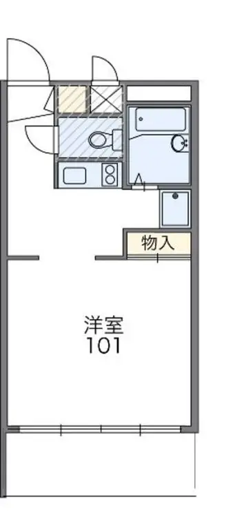 レオパレスシリウス戸田 2階階 間取り