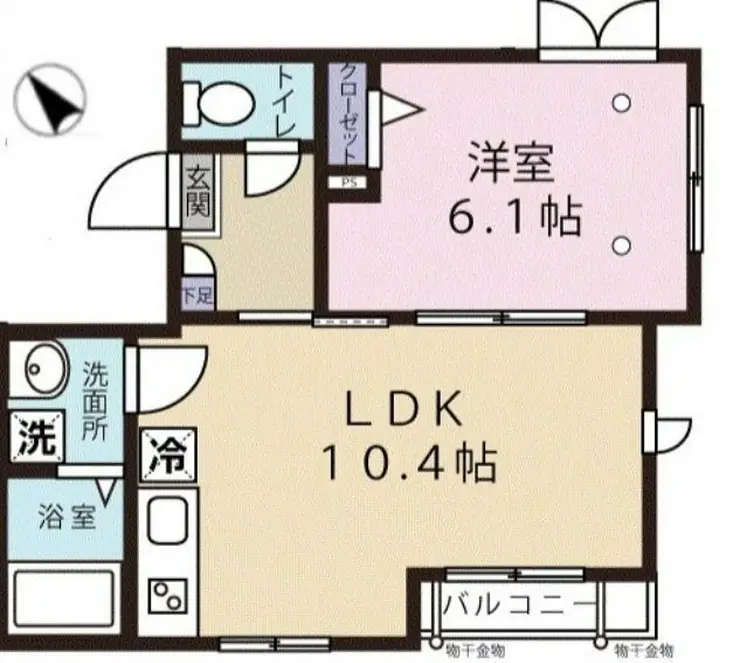 エスポワール東大井 3階階 間取り