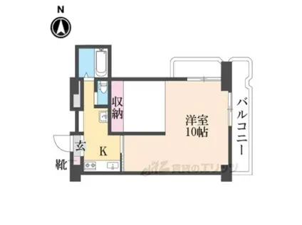 メゾン白川(1K/3階)の間取り写真