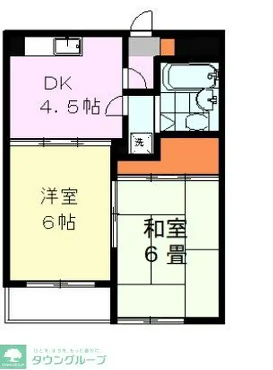 ラポールヤマミツ 1階階 間取り
