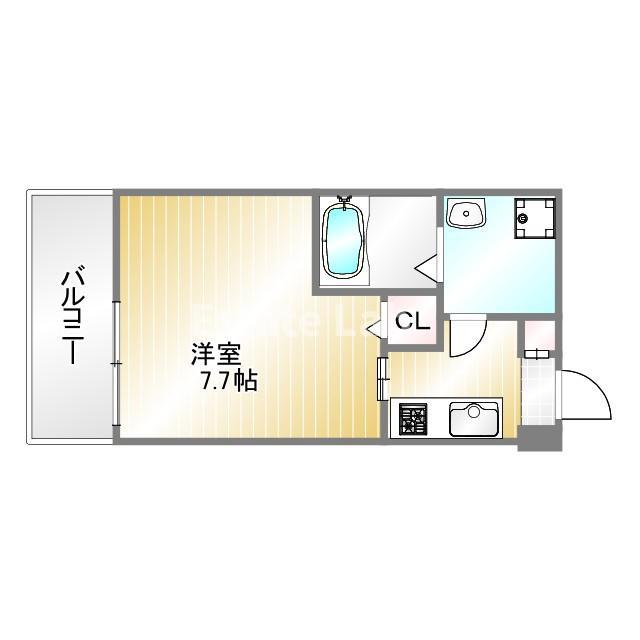 スミカ片山町(1K/3階)の間取り写真