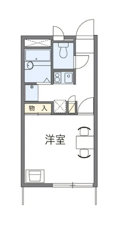 レオパレス羽衣 2階階 間取り
