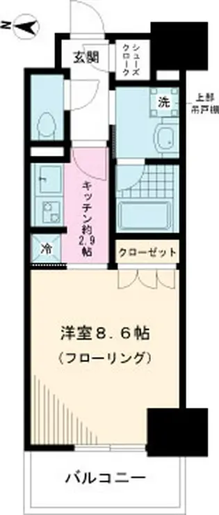 クレヴィア本郷 4階階 間取り